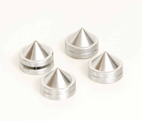 Height-adjustable conical feet set of 4