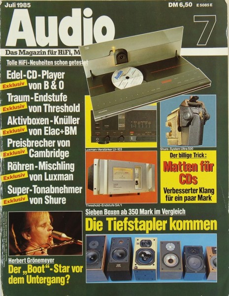Audio 7/1985 Zeitschrift