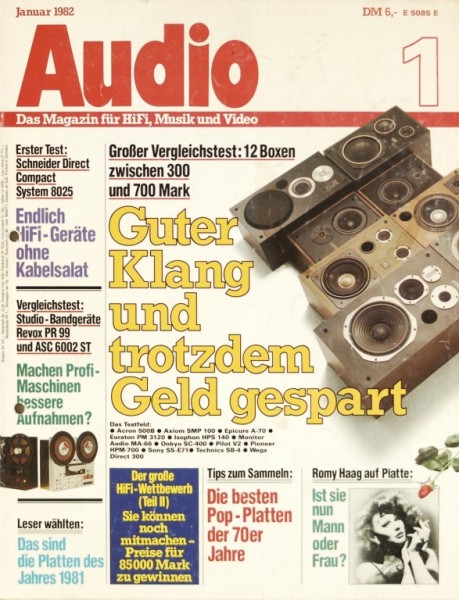 Audio 1/1982 Zeitschrift