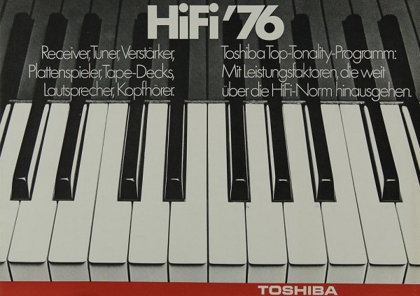 Toshiba HiFi 76 Brochure / Catalogue
