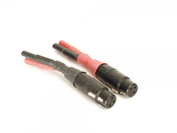 XLR socket - banana socket adapter pair
