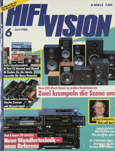 Hifi Vision 6/1988 Zeitschrift
