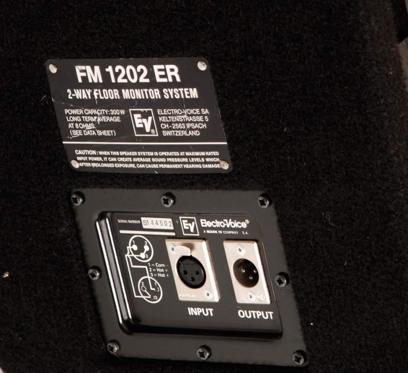 Electro Voice Fm 1202 Er Paar Floor Standing Speakers Loudspeakers Spring Air