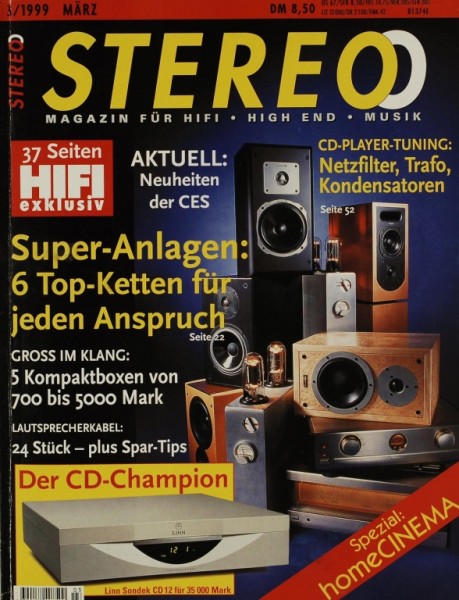 Stereo 3/1999 Zeitschrift