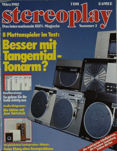 Stereoplay 3/1982 Zeitschrift