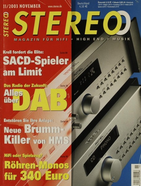 Stereo 11/2003 Zeitschrift