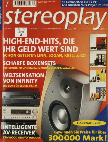 Stereoplay 7/2001 Zeitschrift