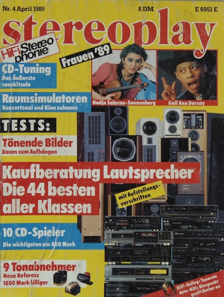 Stereoplay 4/1989 Zeitschrift