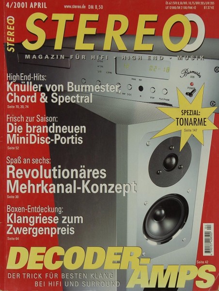Stereo 4/2001 Zeitschrift