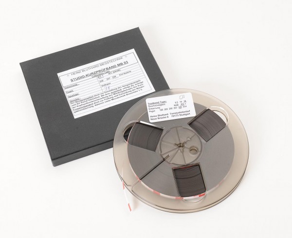 Bluthard MB03 Combi Short Test Tape IEC 38cm/s 1/4 inch