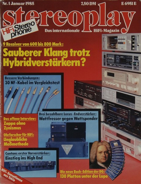 Stereoplay 1/1985 Zeitschrift