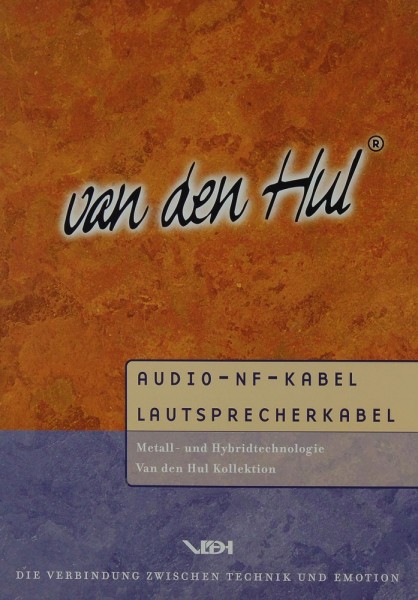 van den Hul Audio-NF-Kabel / Lautsprecherkabel Brochure / Catalogue