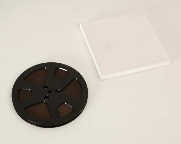 Shamrock 18cm DIN Tonbandspule schwarz Kunststoff mit Band + OVP