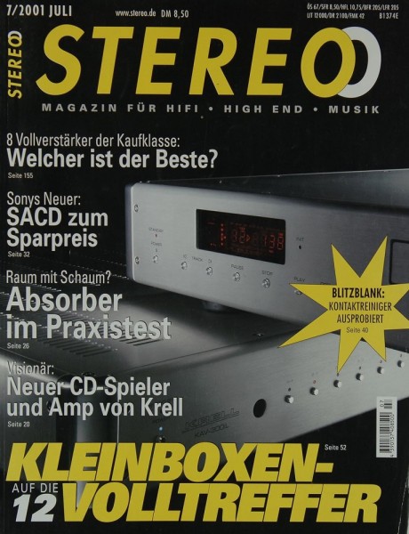 Stereo 7/2001 Zeitschrift