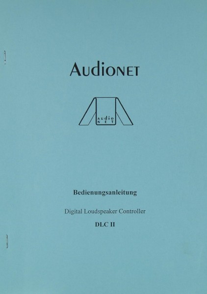 Audionet DLC II Operating Instructions