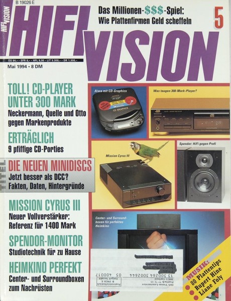 Hifi Vision 5/1994 Zeitschrift