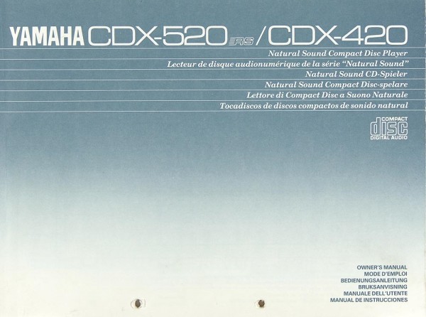 Yamaha CDX-520 RS / CDX-420 Bedienungsanleitung