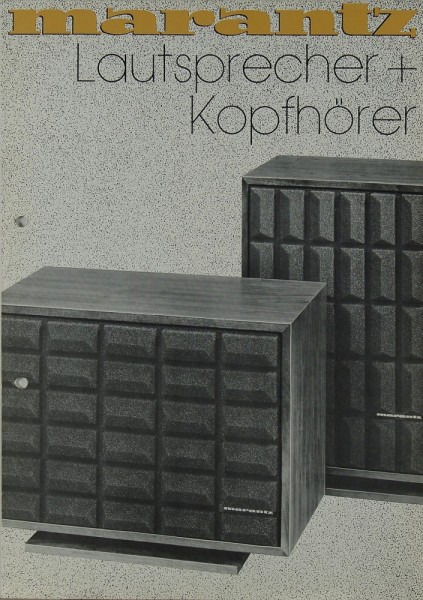 Marantz Lautsprecher + Kopfhörer Brochure / Catalogue