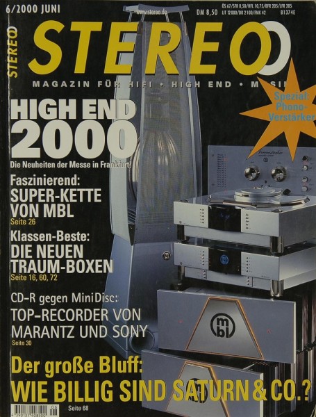 Stereo 6/2000 Zeitschrift