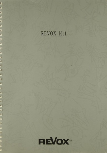 Revox H 11 Bedienungsanleitung
