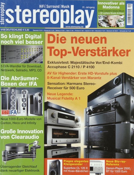Stereoplay 9/2008 Zeitschrift