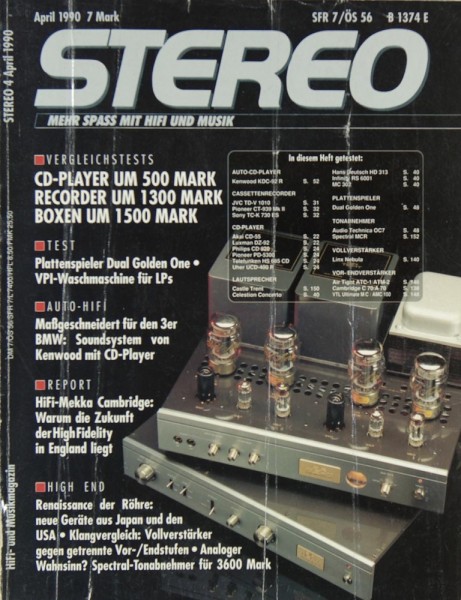 Stereo 4/1990 Zeitschrift