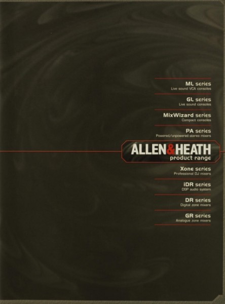 Allen &amp; Heath Product Range Prospekt / Katalog