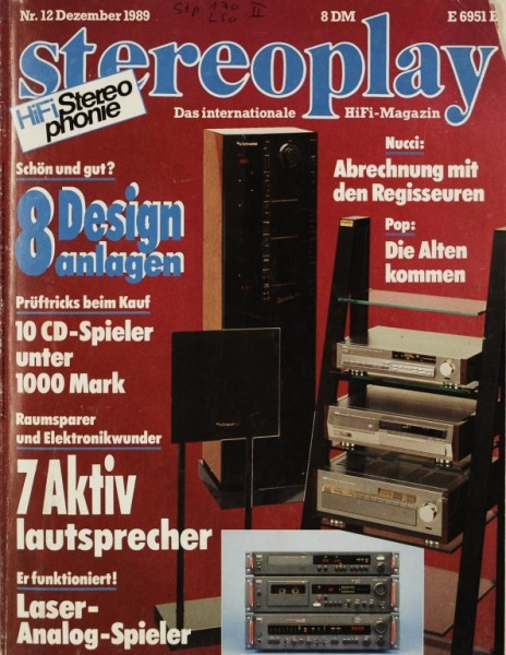 Stereoplay 12/1989 Zeitschrift