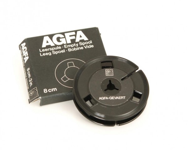 Agfa tape reels empty reels 8er DIN plastic 8cm empty