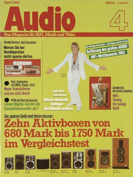 Audio 4/1982 Zeitschrift