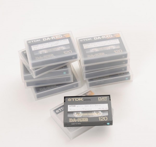 Set of 10 TDK DA-RXG 120 DAT-Cassettes