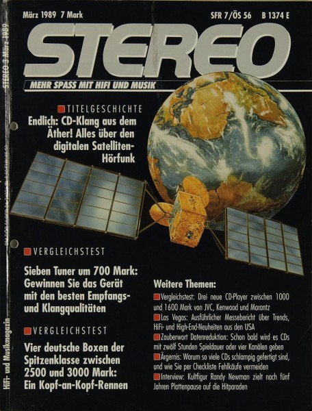 Stereo 3/1989 Zeitschrift