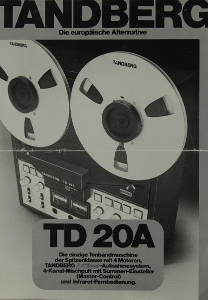 Tandberg TD 20 A Brochure / Catalogue