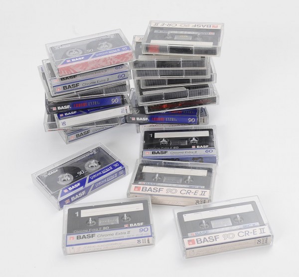 21 pieces BASF Chrome extra II music cassettes