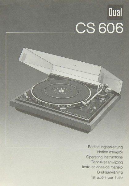 Dual CS-606 User manual