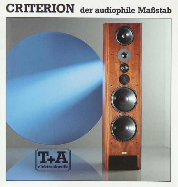 T + A Criterion Prospekt / Katalog