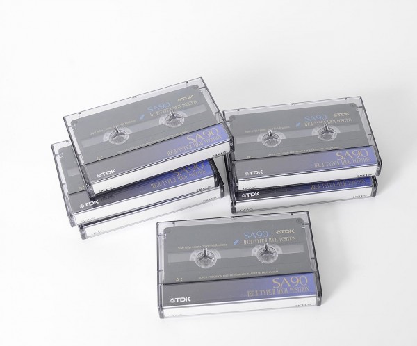 Konvolut 6x TDK SA90 cassette music tapes