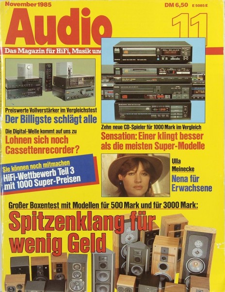Audio 11/1985 Zeitschrift