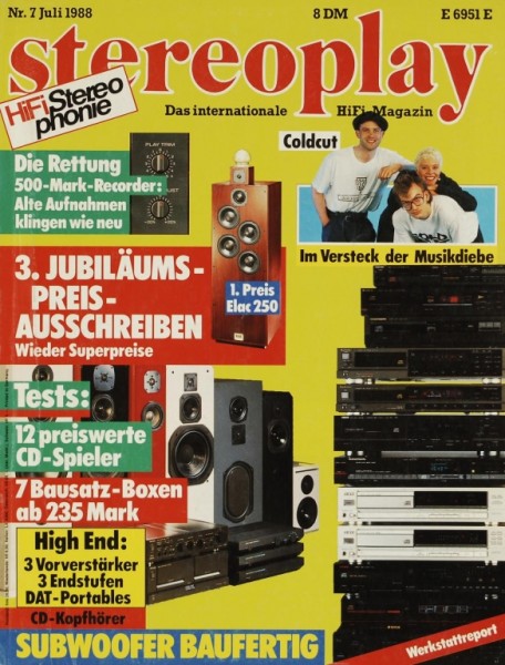 Stereoplay 7/1988 Zeitschrift