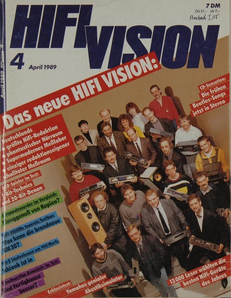 Hifi Vision 4/1989 Zeitschrift