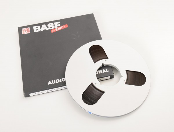 BASF-Emtec LPR 35 R Tonbandspule 27cm NAB Metall mit Band