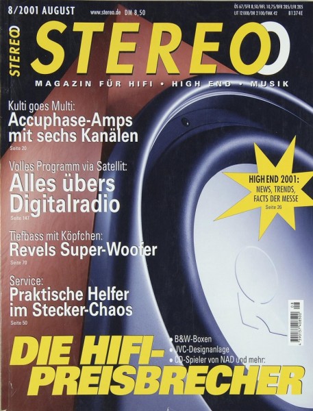 Stereo 8/2001 Zeitschrift