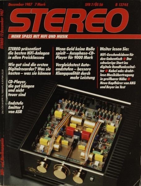 Stereo 12/1987 Zeitschrift