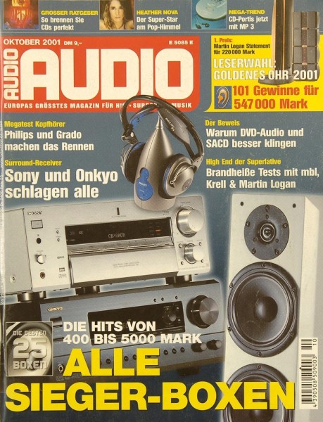 Audio 10/2001 Zeitschrift