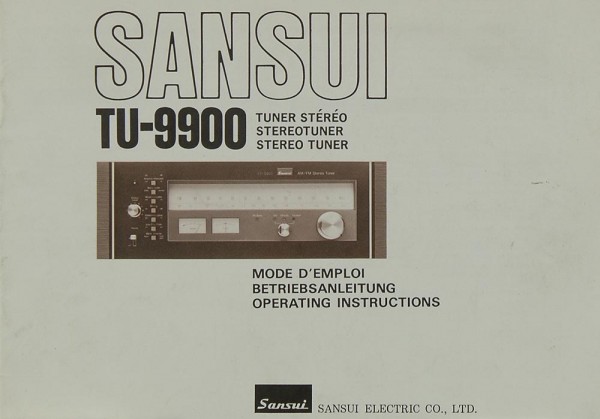 Sansui TU-9900 Manual