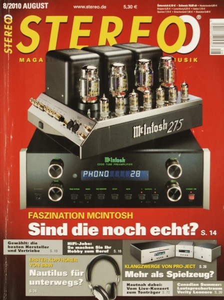 Stereo 8/2010 Zeitschrift