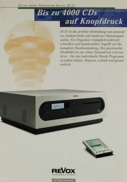 Revox M 47 Audio Multiroom Server Prospekt / Katalog