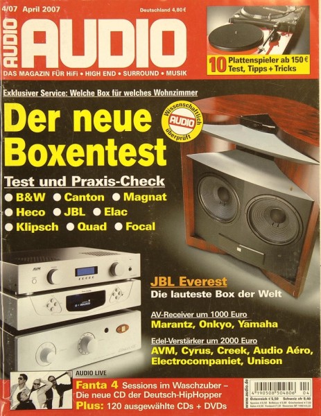 Audio 4/2007 Zeitschrift