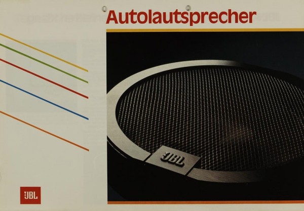 JBL car loudspeakers brochure / catalogue