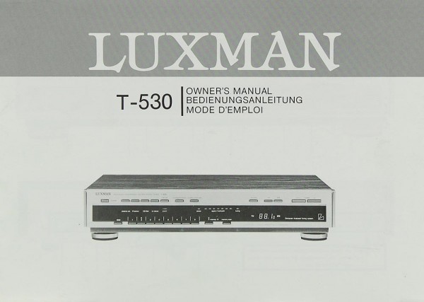 Luxman T-530 Bedienungsanleitung